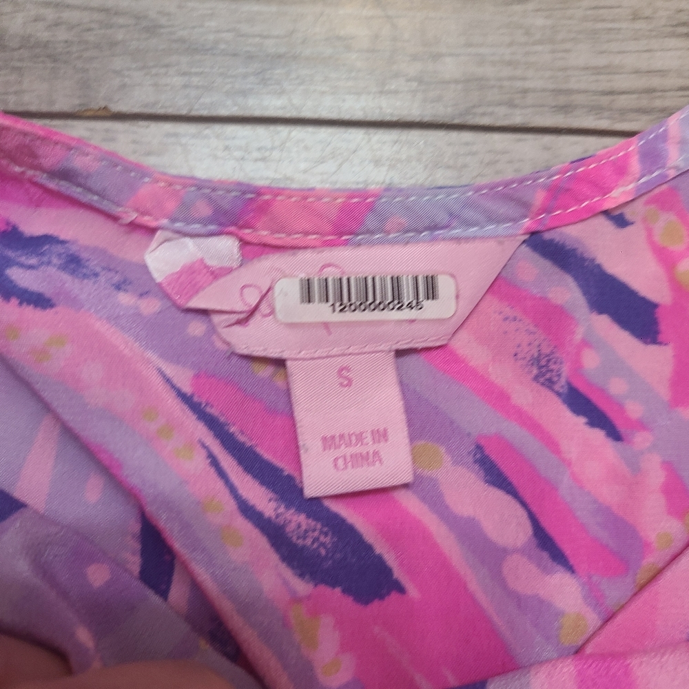 *SOLD* Lilly Pulitzer Graycee Tank Top Cami Magenta Oh My Guava Small Spaghett - Picture 5 of 5